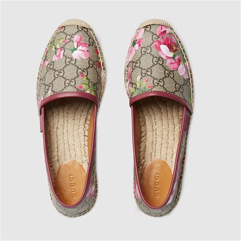 gucci espadrilles bloom|gucci slide sandals.